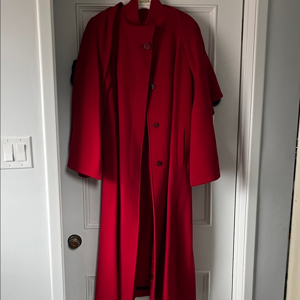 Elegant Red Women's Coat
